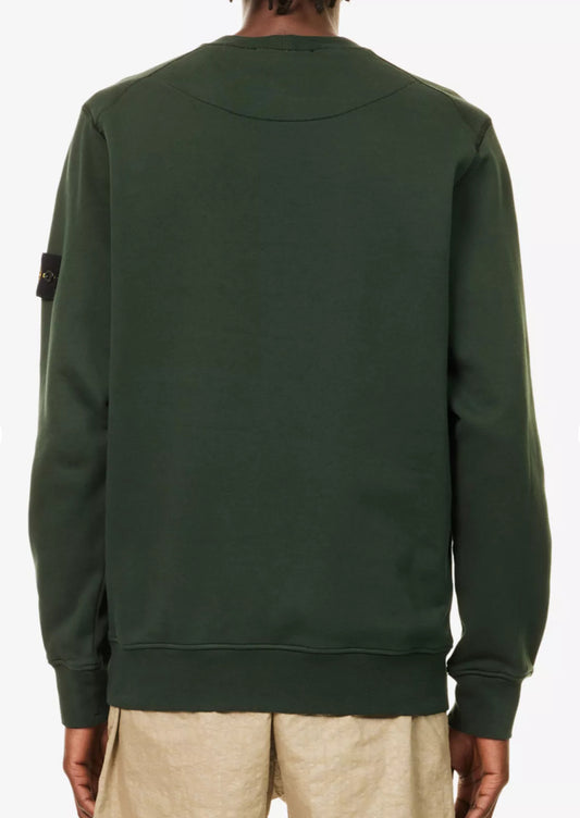 STONE ISLAND COTTON FLEECE SWEATSHIRT - MUSCHIO