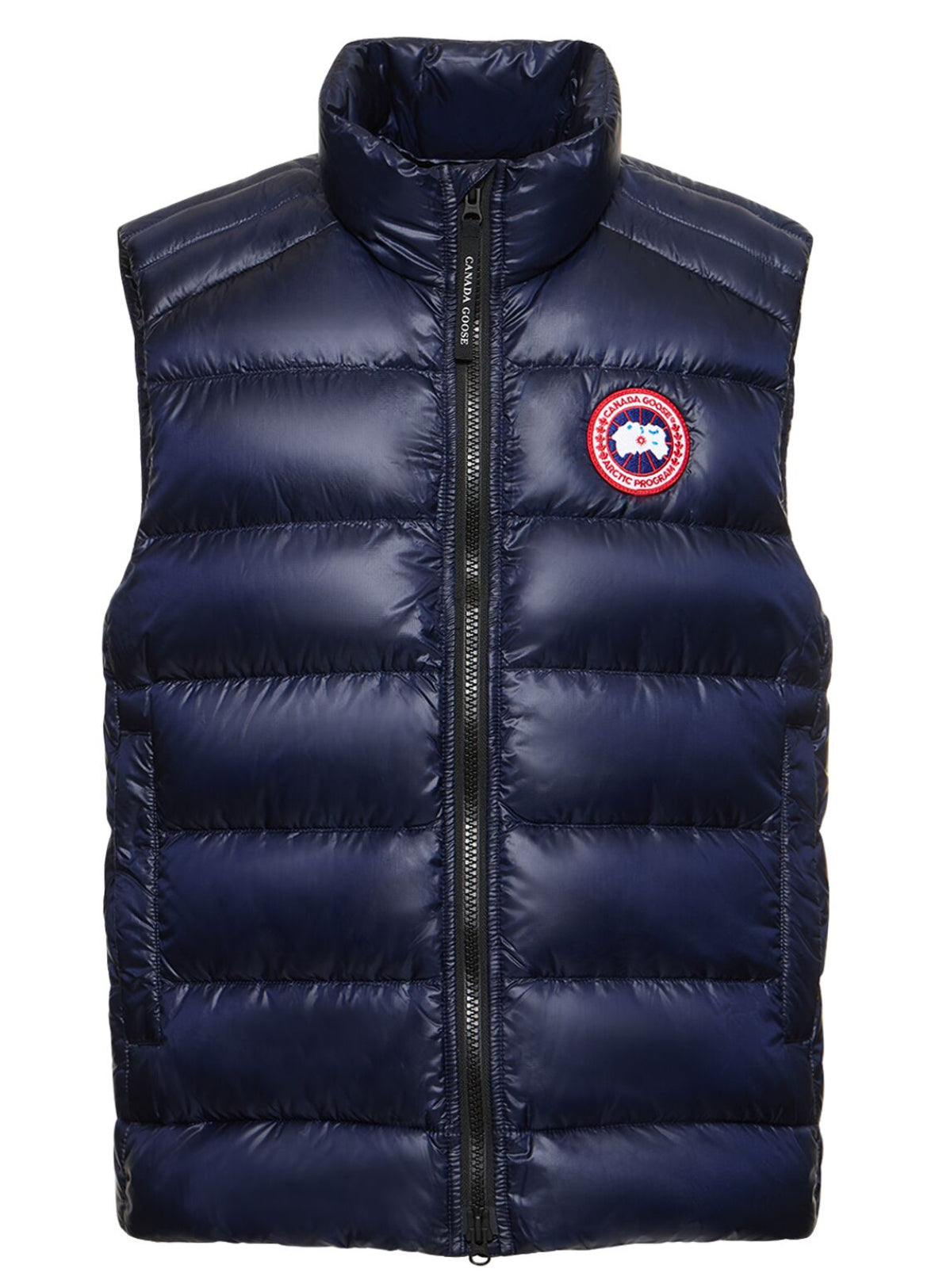 CANADA GOOSE GARSON LOGO DOWN GILET BODYWARMER VEST - NAVY