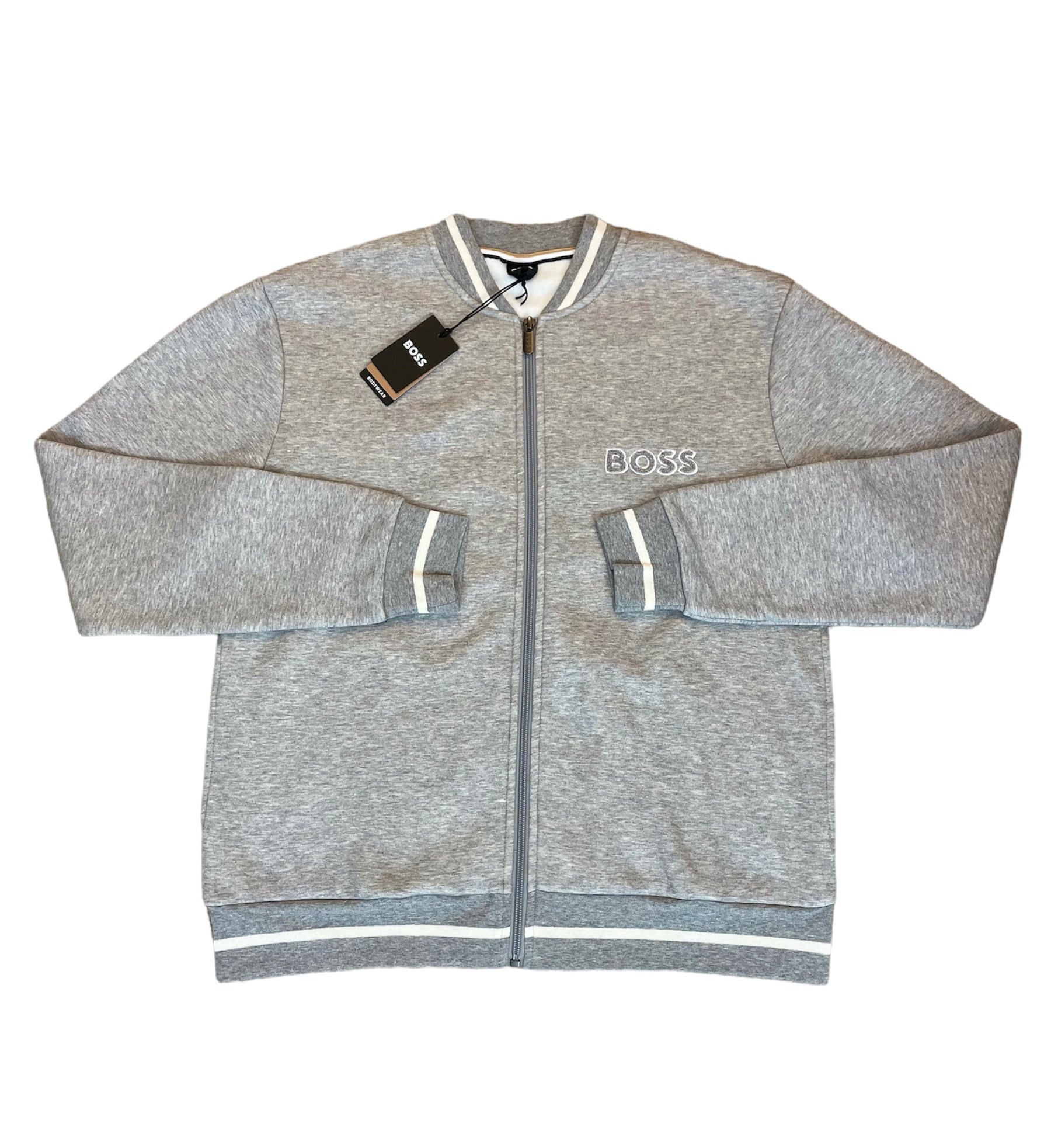 Hugo boss lounge tracksuit on sale grey