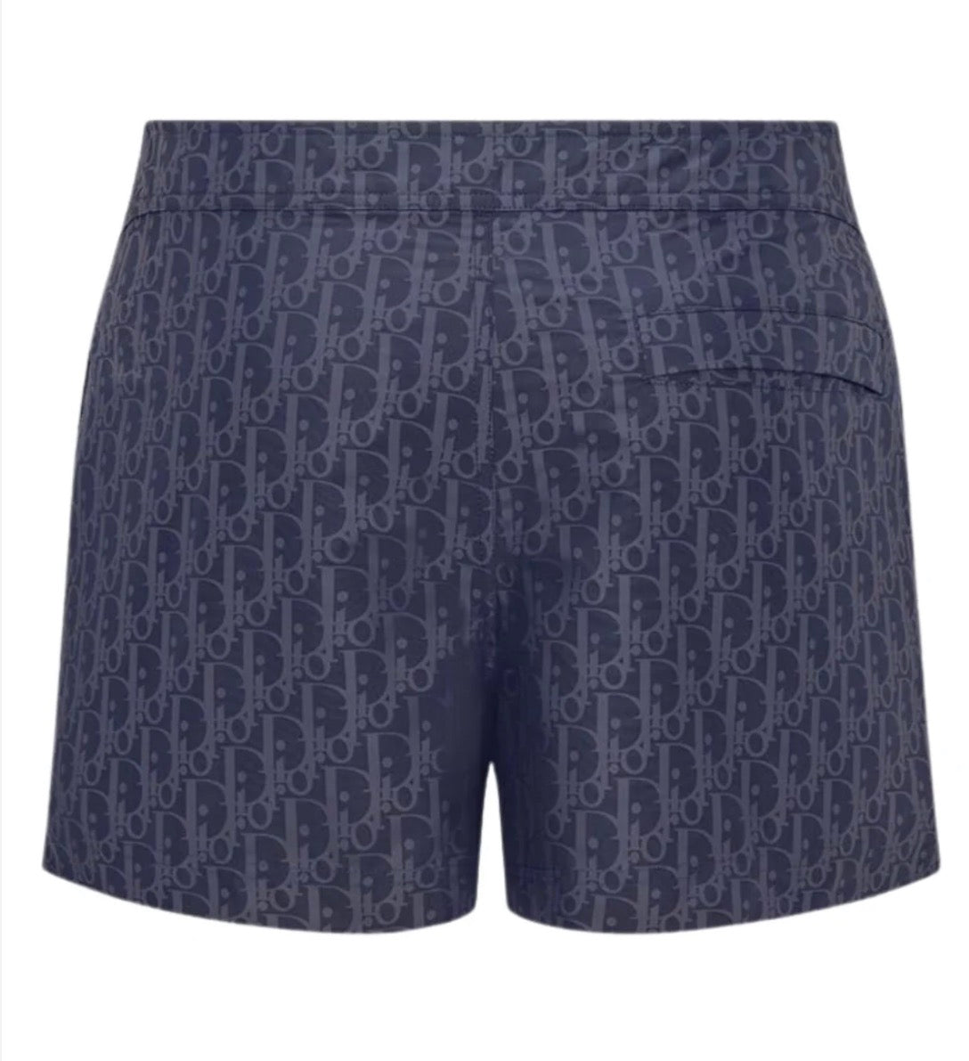 DIOR OBLIQUE MONOGRAM LOGO SWIM SHORTS - NAVY