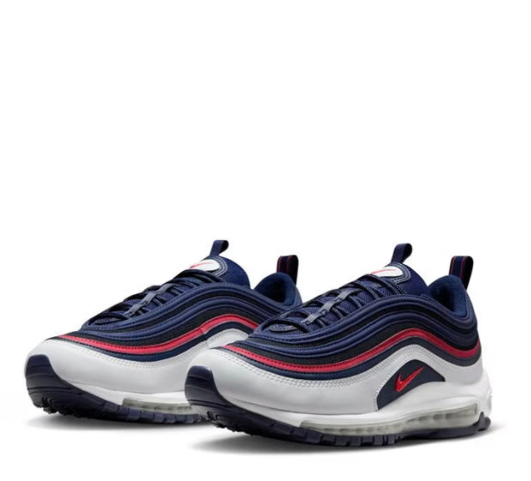 NIKE AIR MAX 97 TRAINERS - BLUE / RED
