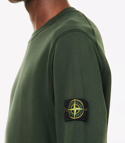 STONE ISLAND COTTON FLEECE SWEATSHIRT - MUSCHIO