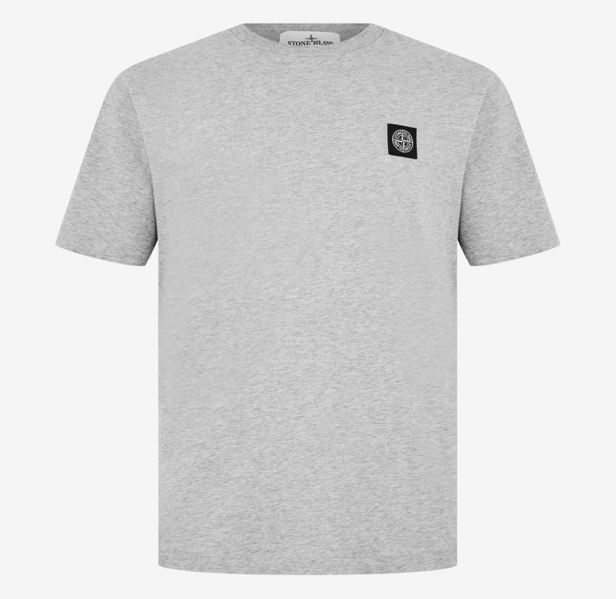 STONE ISLAND PATCH LOGO T-SHIRT - GREY