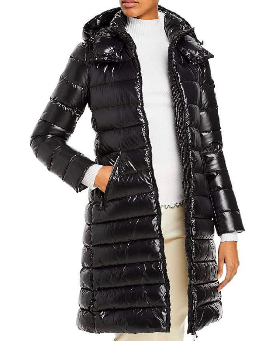 Moncler black outlet moka down jacket