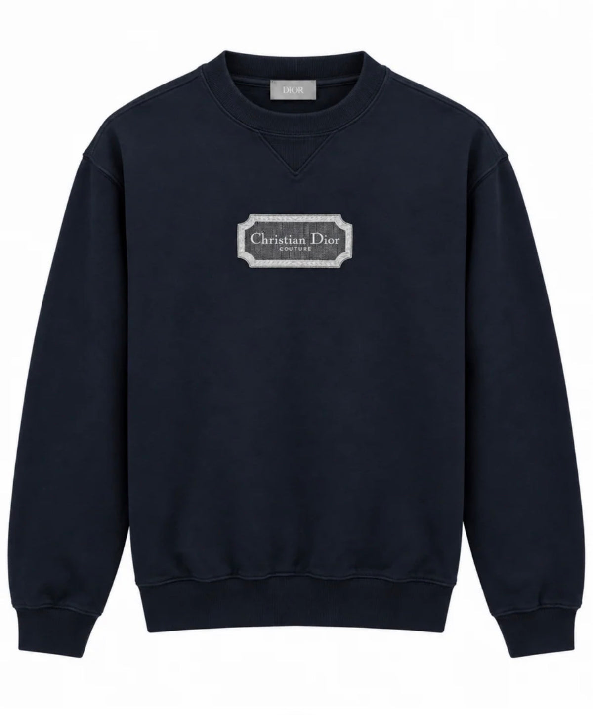 CHRISTIAN DIOR COUTURE LOGO SWEATSHIRT - NAVY