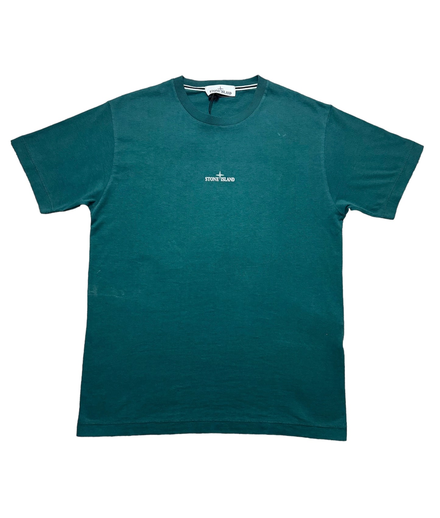 STONE ISLAND STAMP SST LOGO TSHIRT - PETROLIO