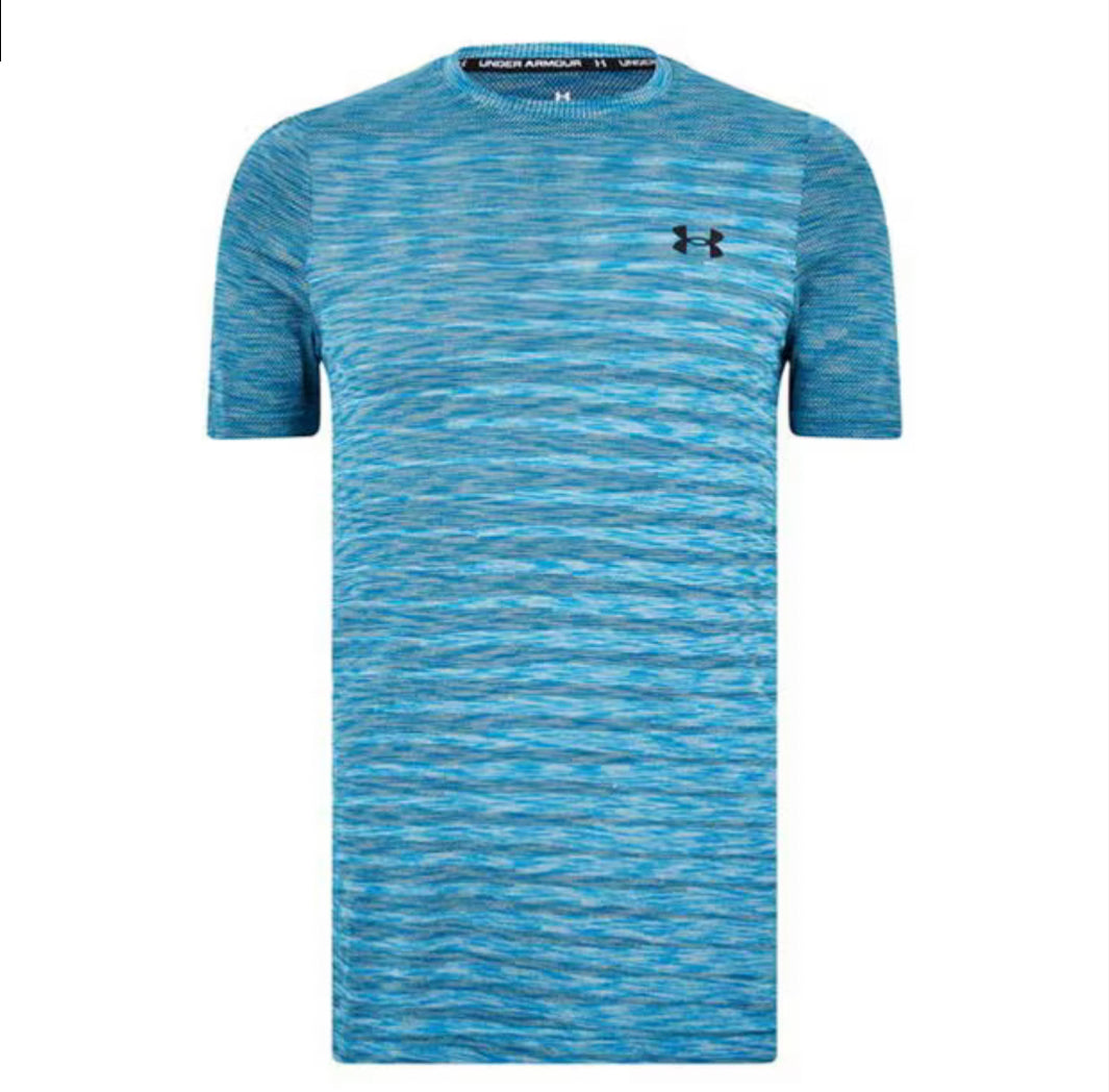 UNDER ARMOUR SEAMLESS STRIDE T-SHIRT - SKY BLUE