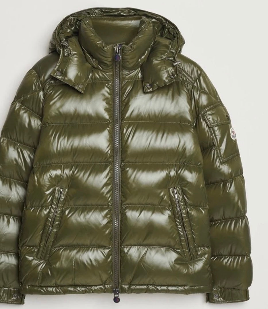 MONCLER MAYA DOWN PUFFER JACKET - KHAKI