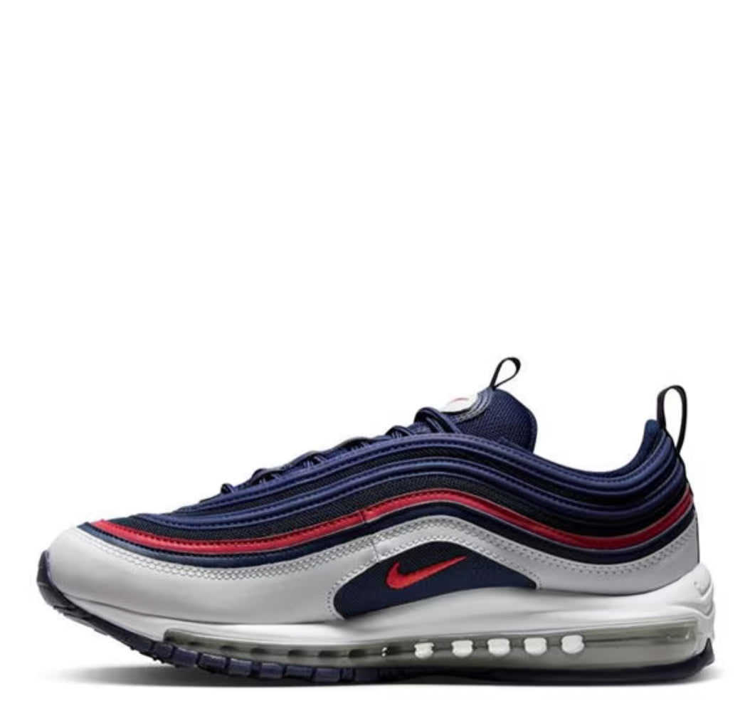 NIKE AIR MAX 97 TRAINERS - BLUE / RED