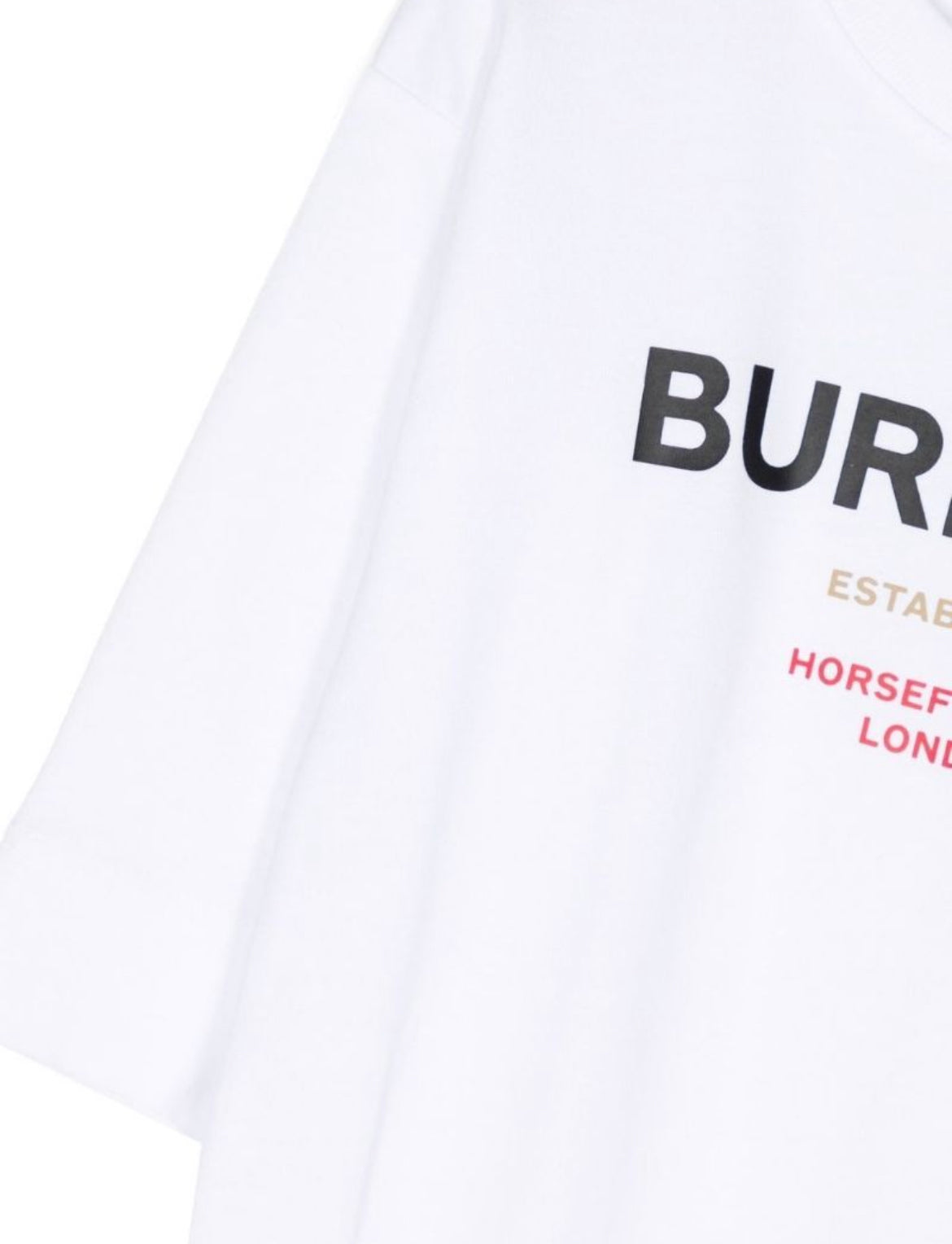 White burberry shop baby grow