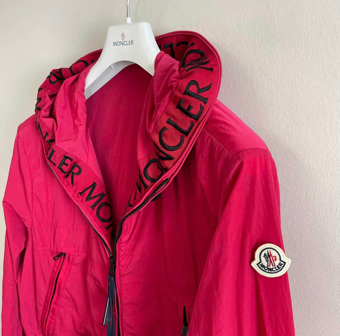 Moncler womens deals red coat