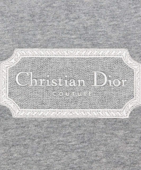 CHRISTIAN DIOR COUTURE LOGO T-SHIRT - GREY