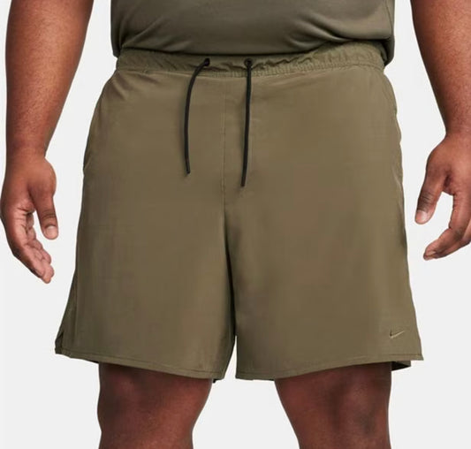 NIKE DRI-FIT UNLIMITED WOVEN SHORTS - OLIVE