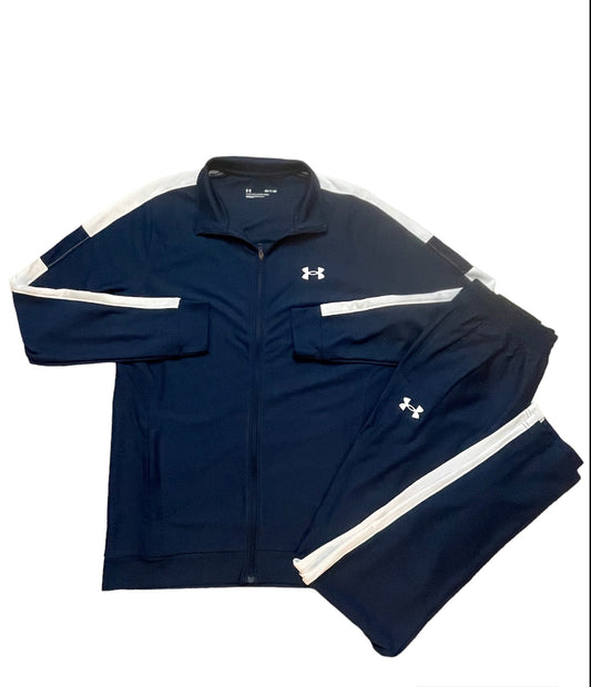 UNDER ARMOUR TWISTER LOGO FULL TRACKSUIT - NAVY