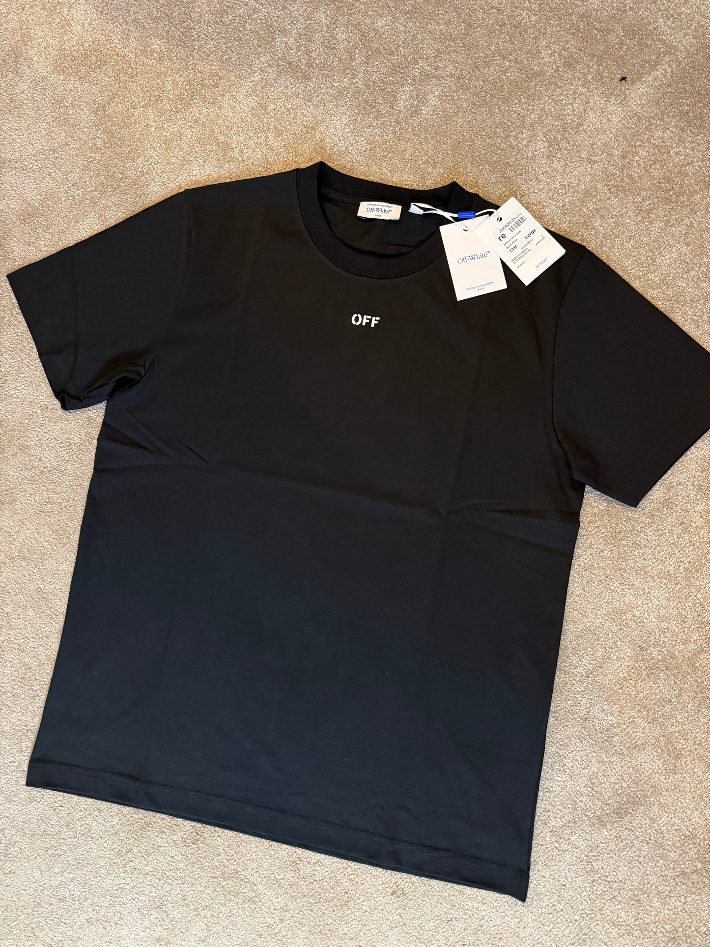 OFF WHITE ARROW TSHIRT - BLACK