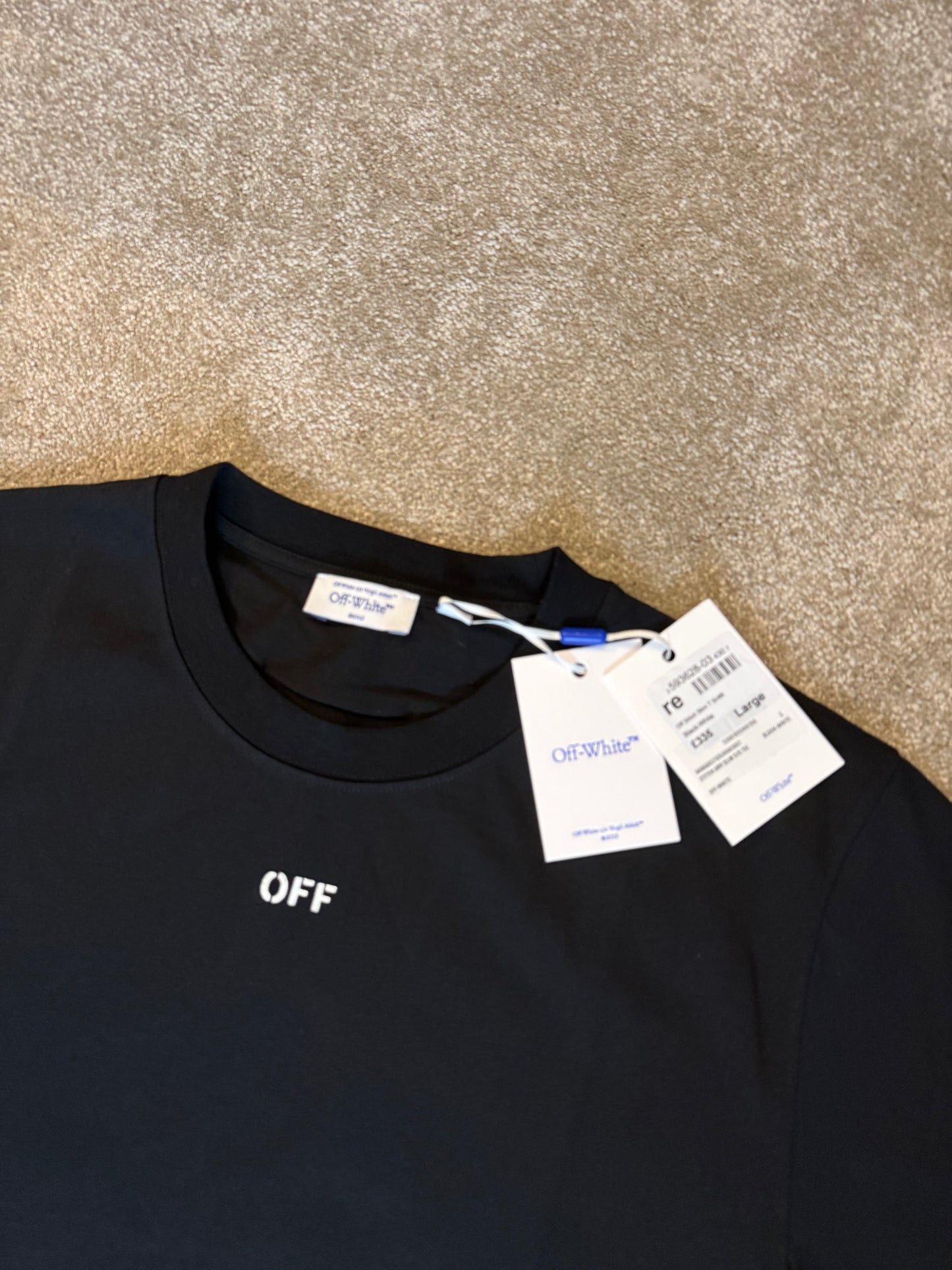 OFF WHITE ARROW TSHIRT - BLACK