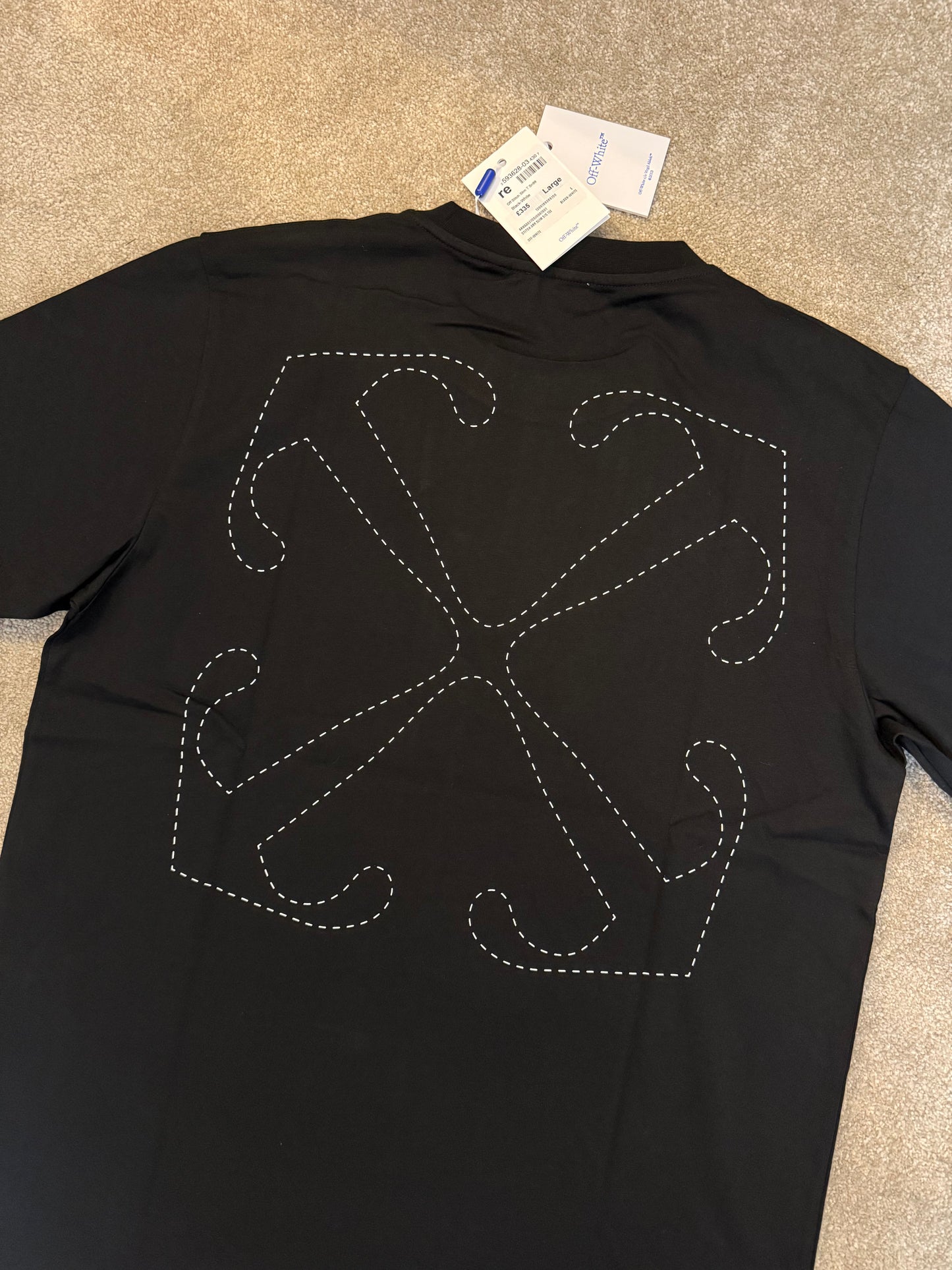 OFF WHITE ARROW TSHIRT - BLACK