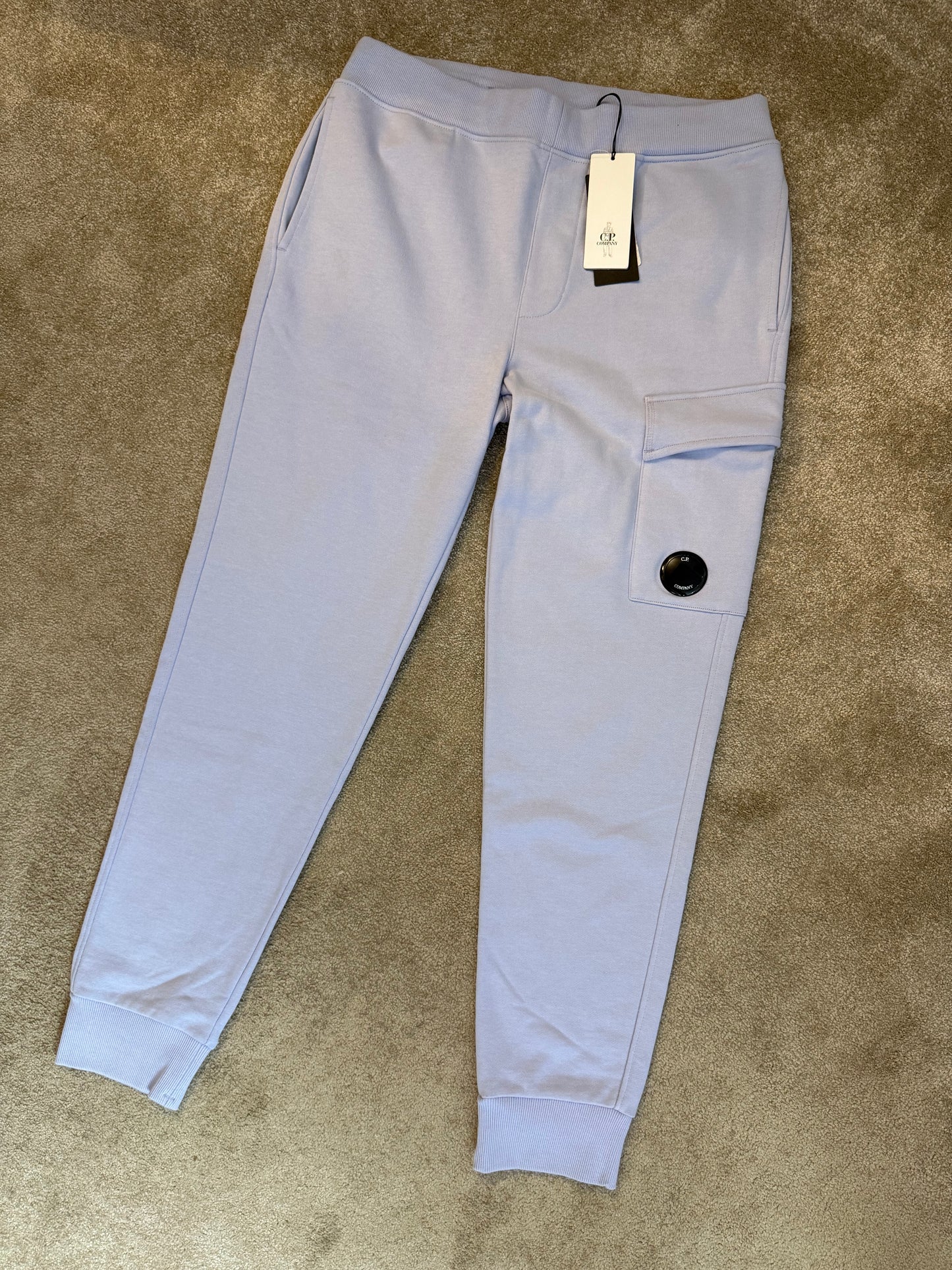 C.P. COMPANY LENS JOGGING BOTTOMS - COSMIC SKY