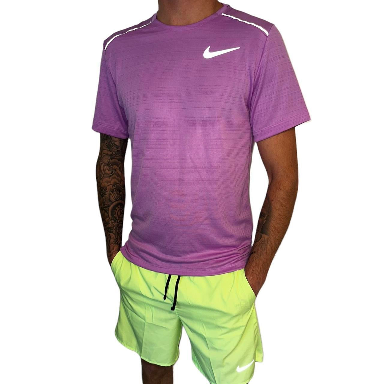NIKE DRI - FIT 7” CHALLENGER SHORTS - NEON