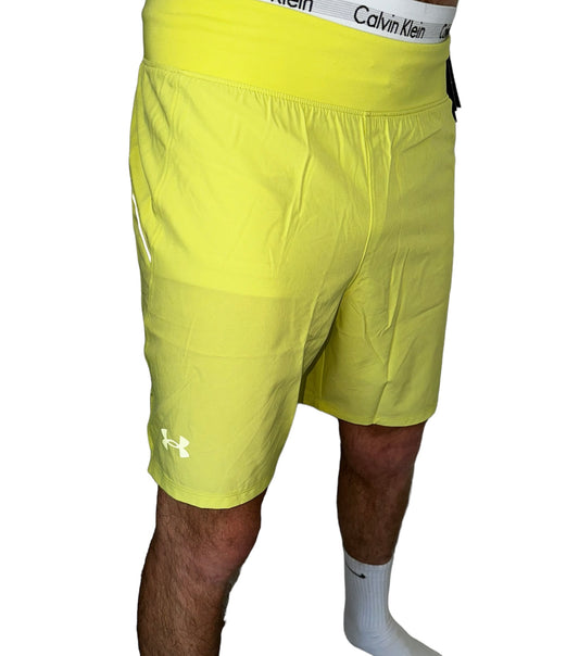 UNDER ARMOUR LAUNCH 7” SHORTS - LIME YELLOW