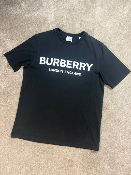 BURBERRY LONDON ENGLAND LETCHFORD LOGO TSHIRT - BLACK