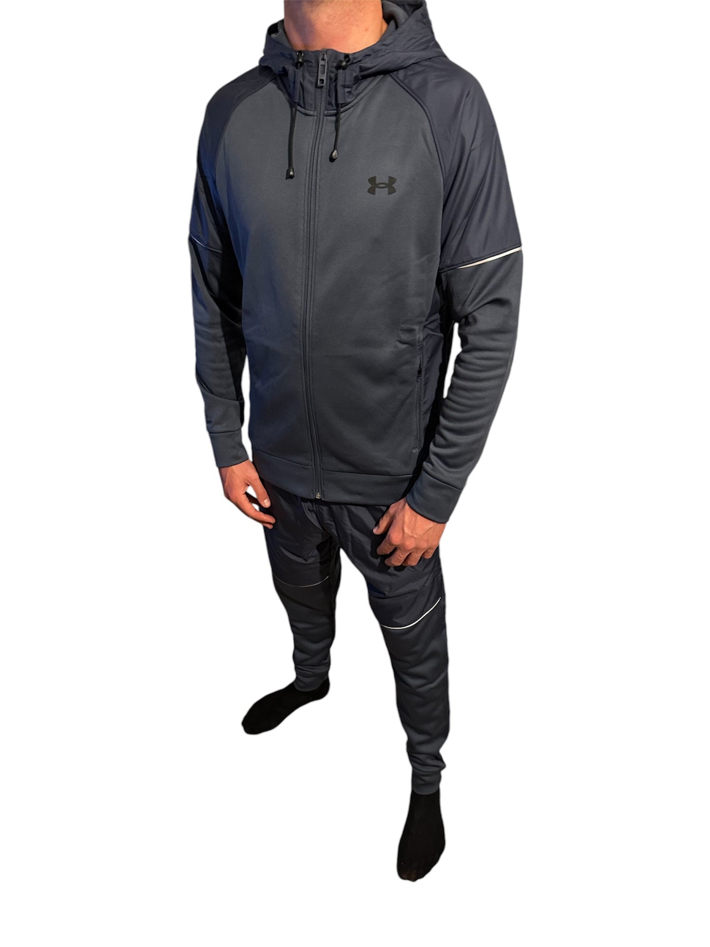 UNDER ARMOUR STORM RUN FULL TRACKSUIT - SLATE GREY