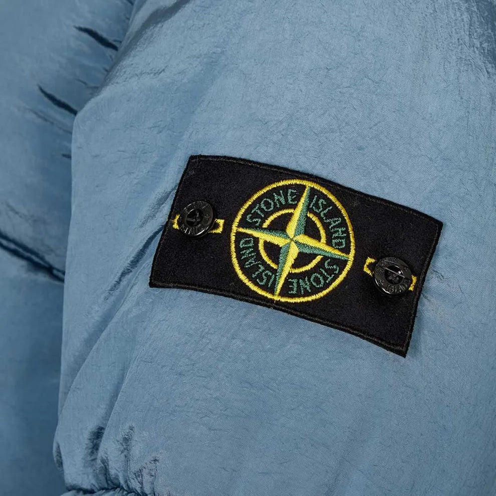 STONE ISLAND NYLON METAL DOWN TC PUFFER COAT JACKET - BLUE