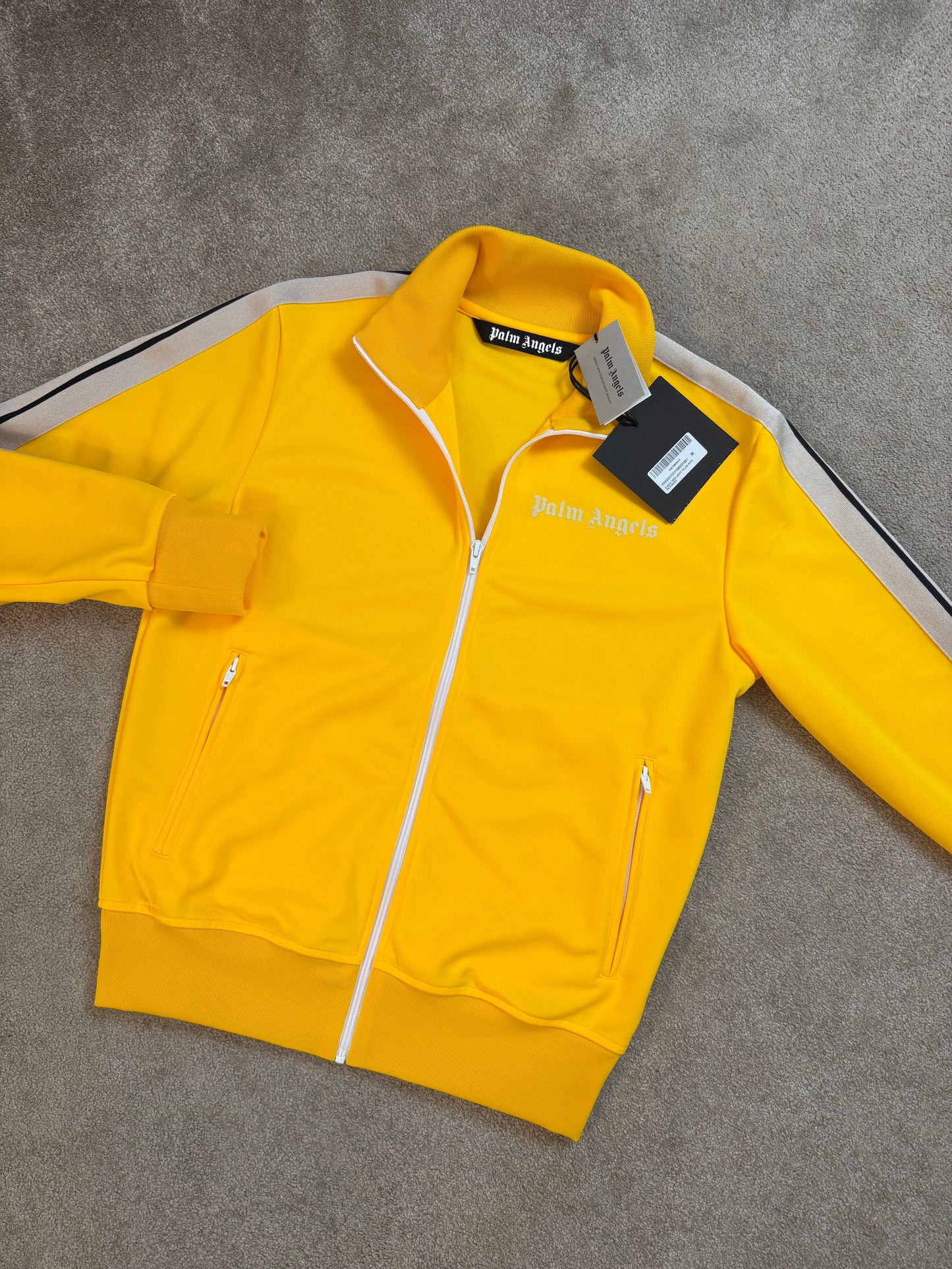 PALM ANGELS CLASSIC TRACKSUIT TRACK JACKET - YELLOW