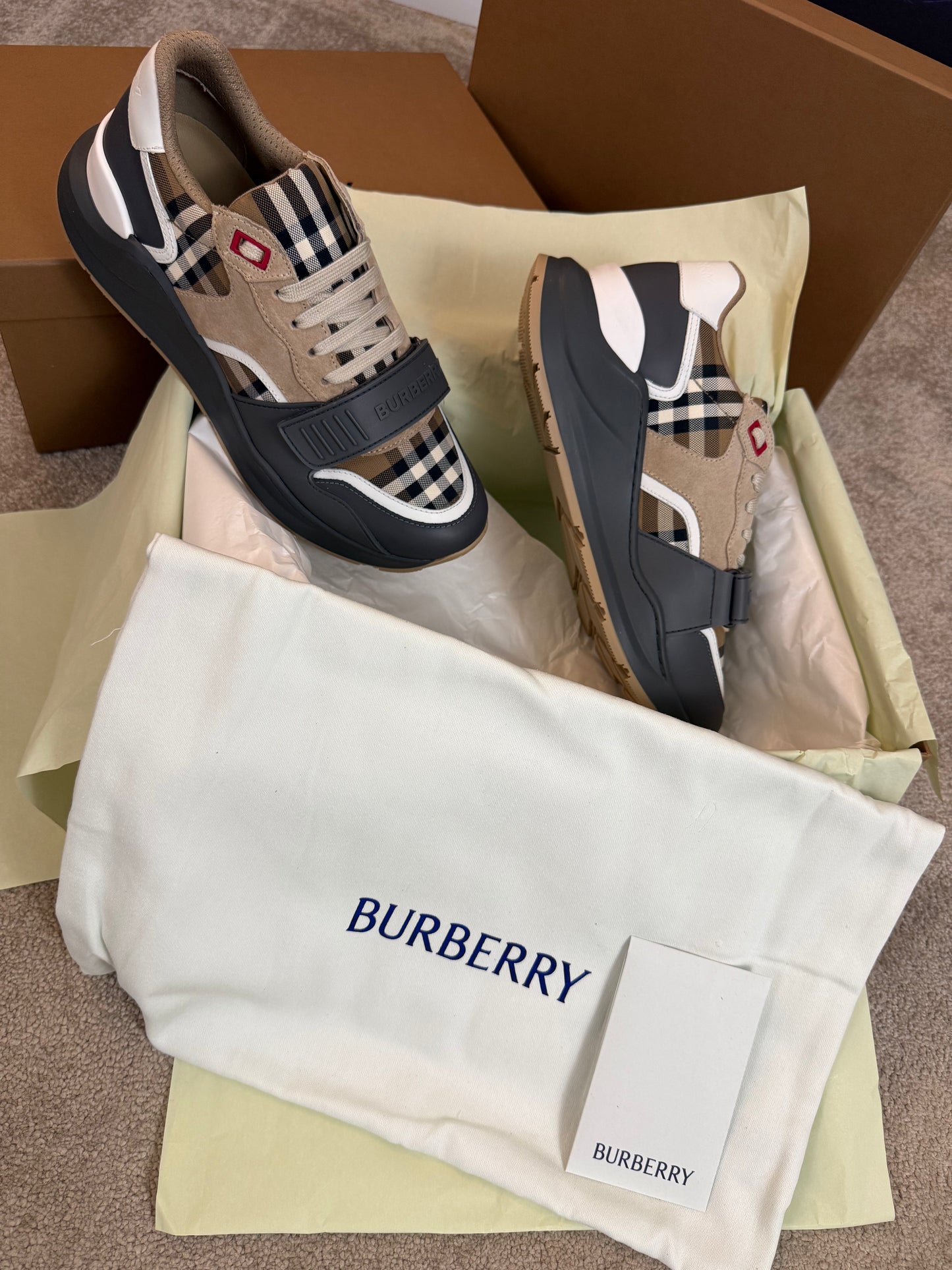 BURBERRY RAMSEY CHECK SNEAKERS -