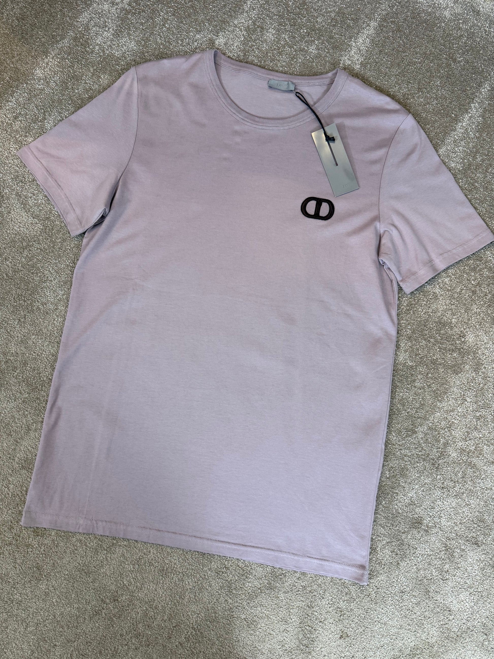CHRISTIAN DIOR CD ICON LOGO T-SHIRT - ROSE VIOLET – SGN CLOTHING