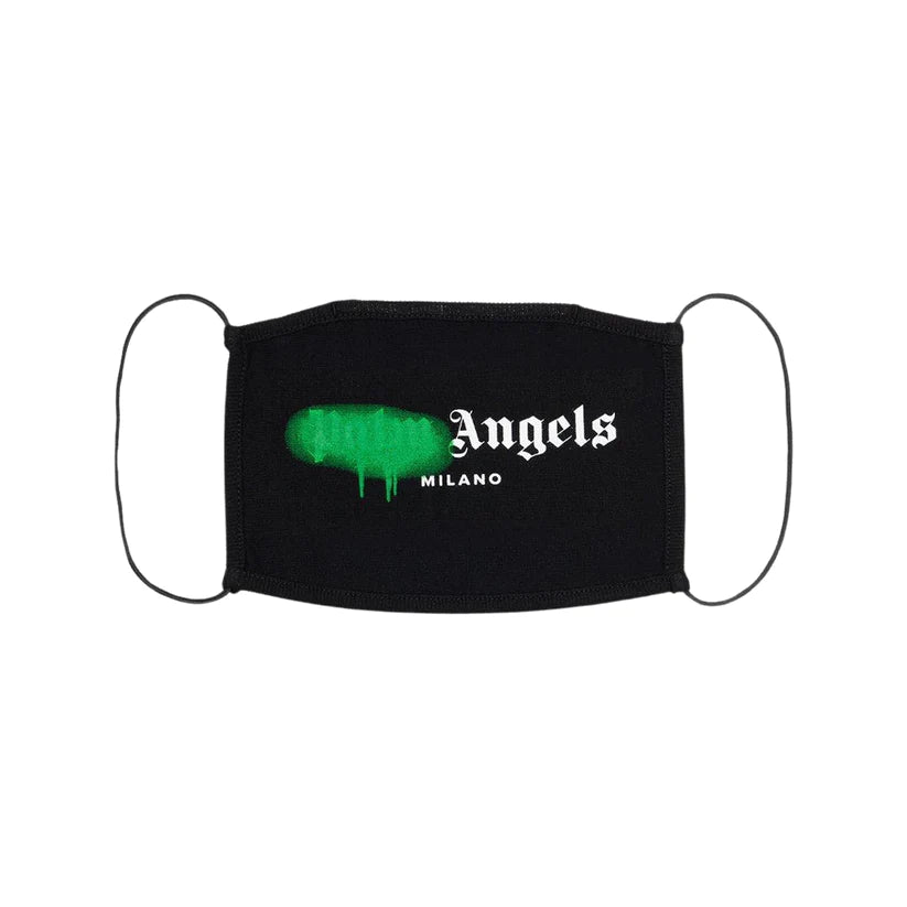 PALM ANGELS "MILANO" FACE MASK - BLACK