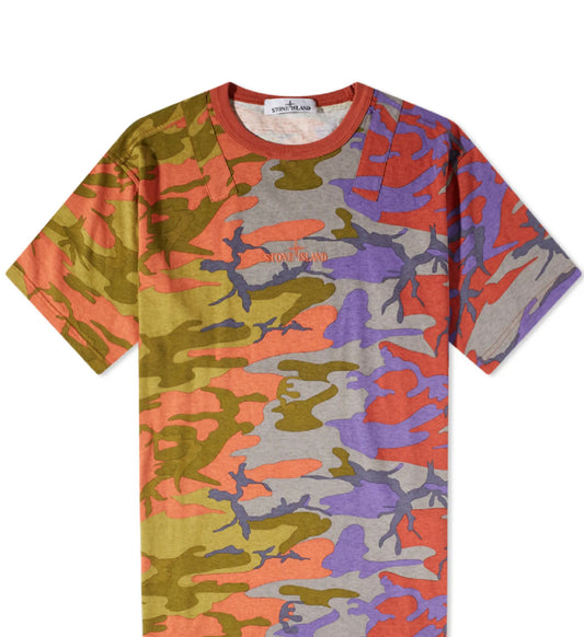STONE ISLAND HERITAGE CAMO LOGO TSHIRT -