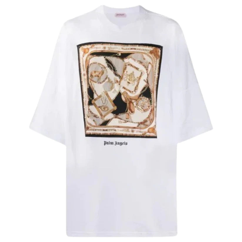 PALM ANGELS OVERSIZED LOGO TSHIRT - WHITE – SGN CLOTHING