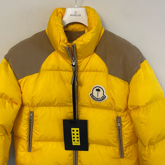 MONCLER X PALM ANGELS KELSEY PUFFER JACKET - YELLOW
