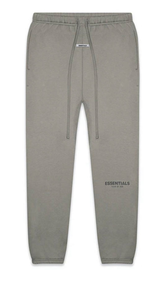 ESSENTIALS FEAR OF GOD TRACKSUIT JOGGING BOTTOMS - CEMENT