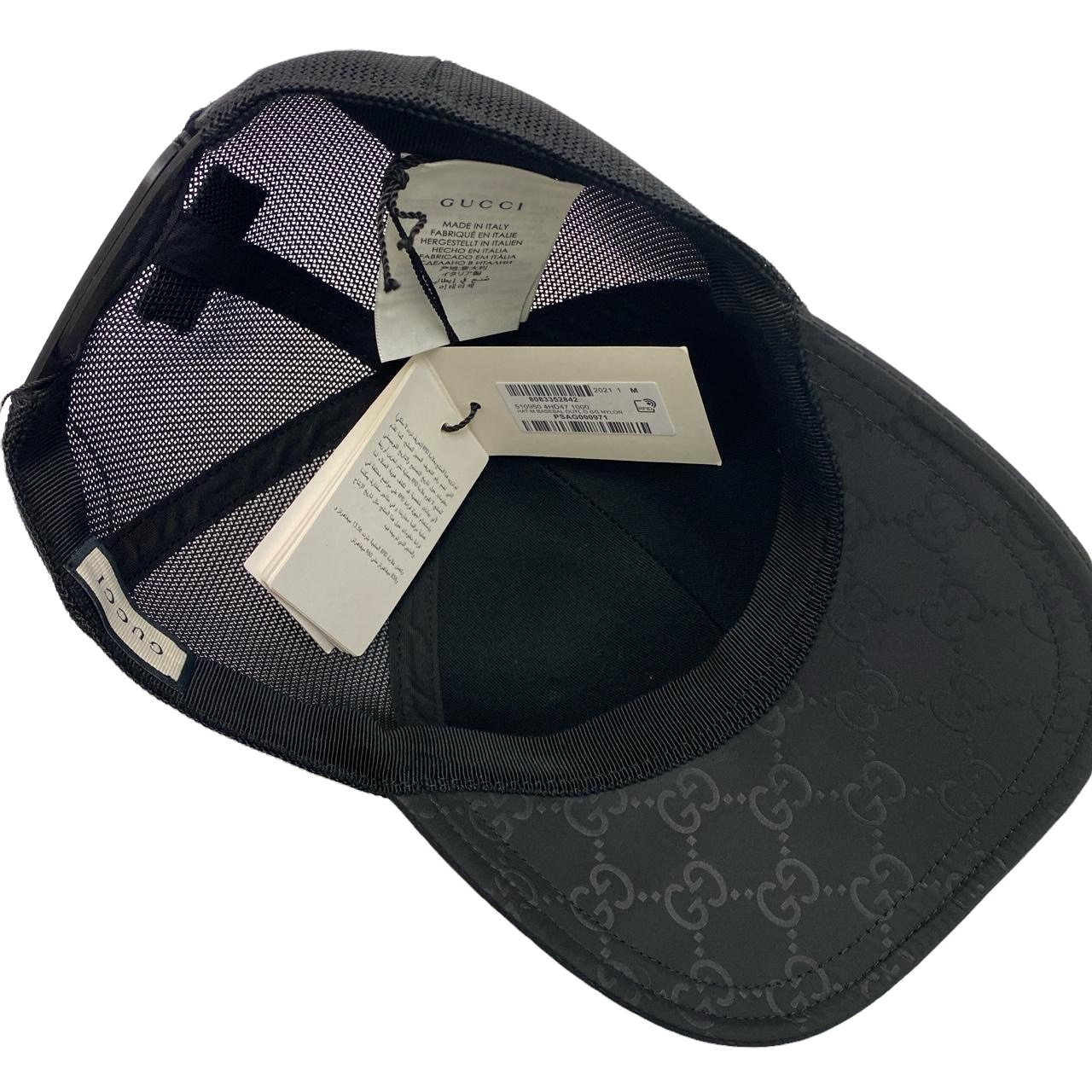 GUCCI GG NYLON CAP - BLACK – CLOTHING