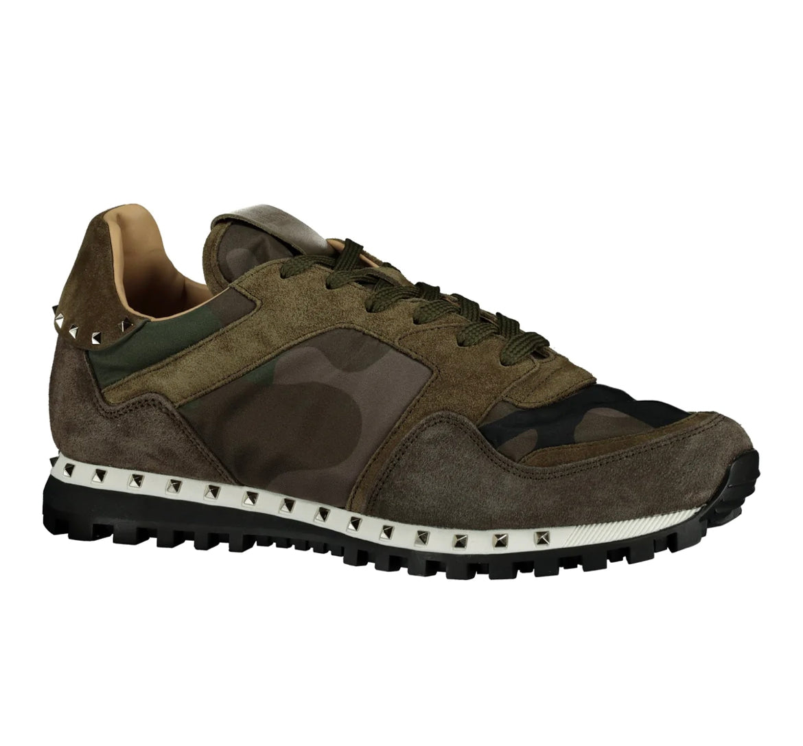 Mens valentino studded hot sale trainers