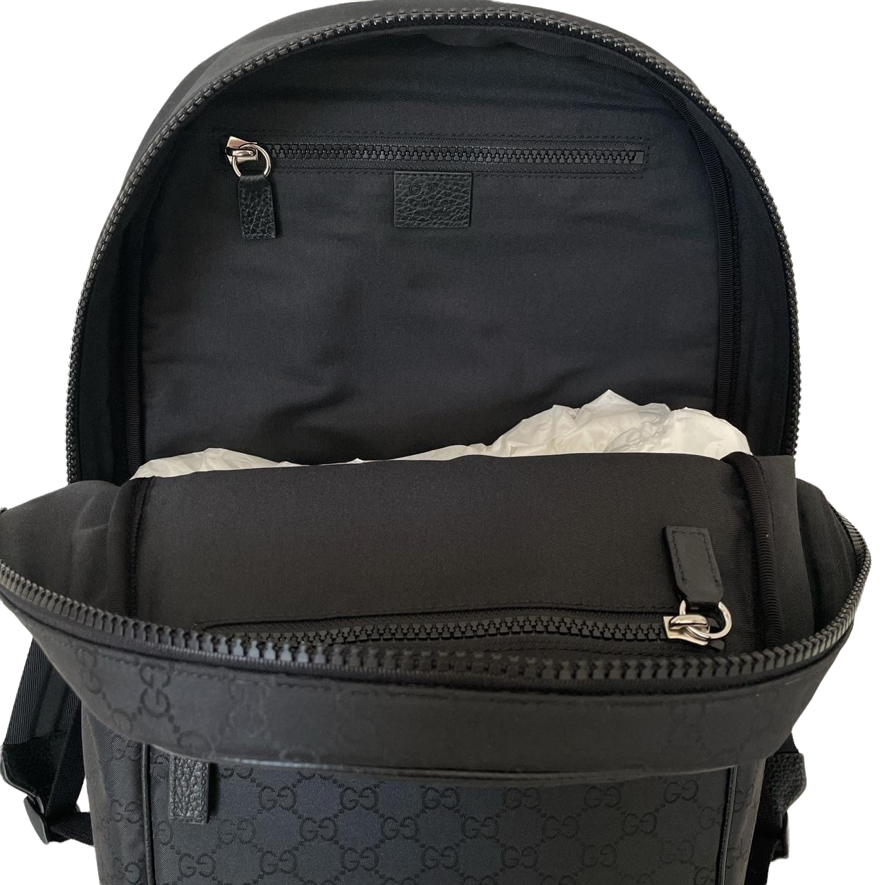 GUCCI Nylon Monogram Slim Backpack - A&V Pawn