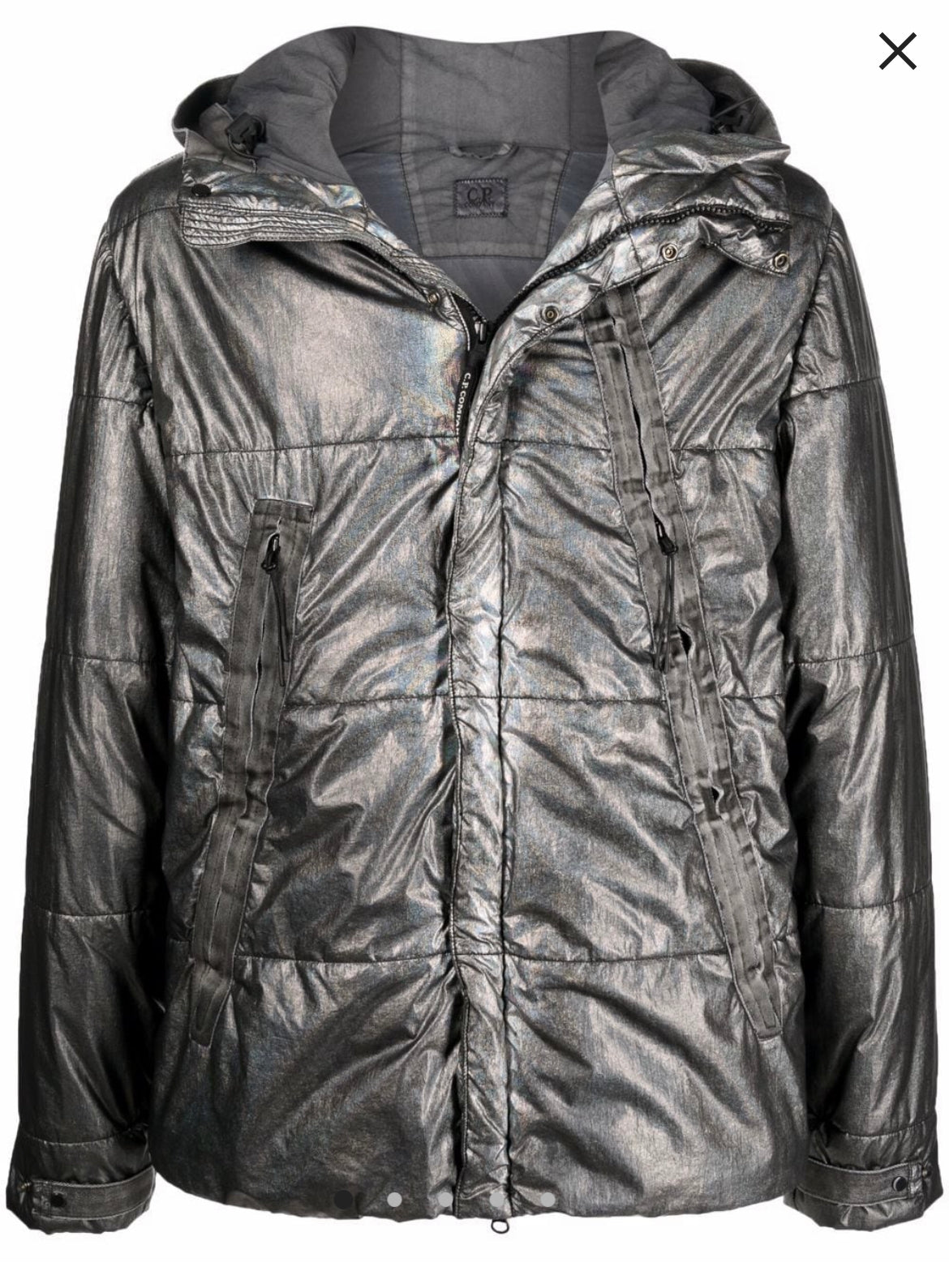 Cp company silver jacket best sale