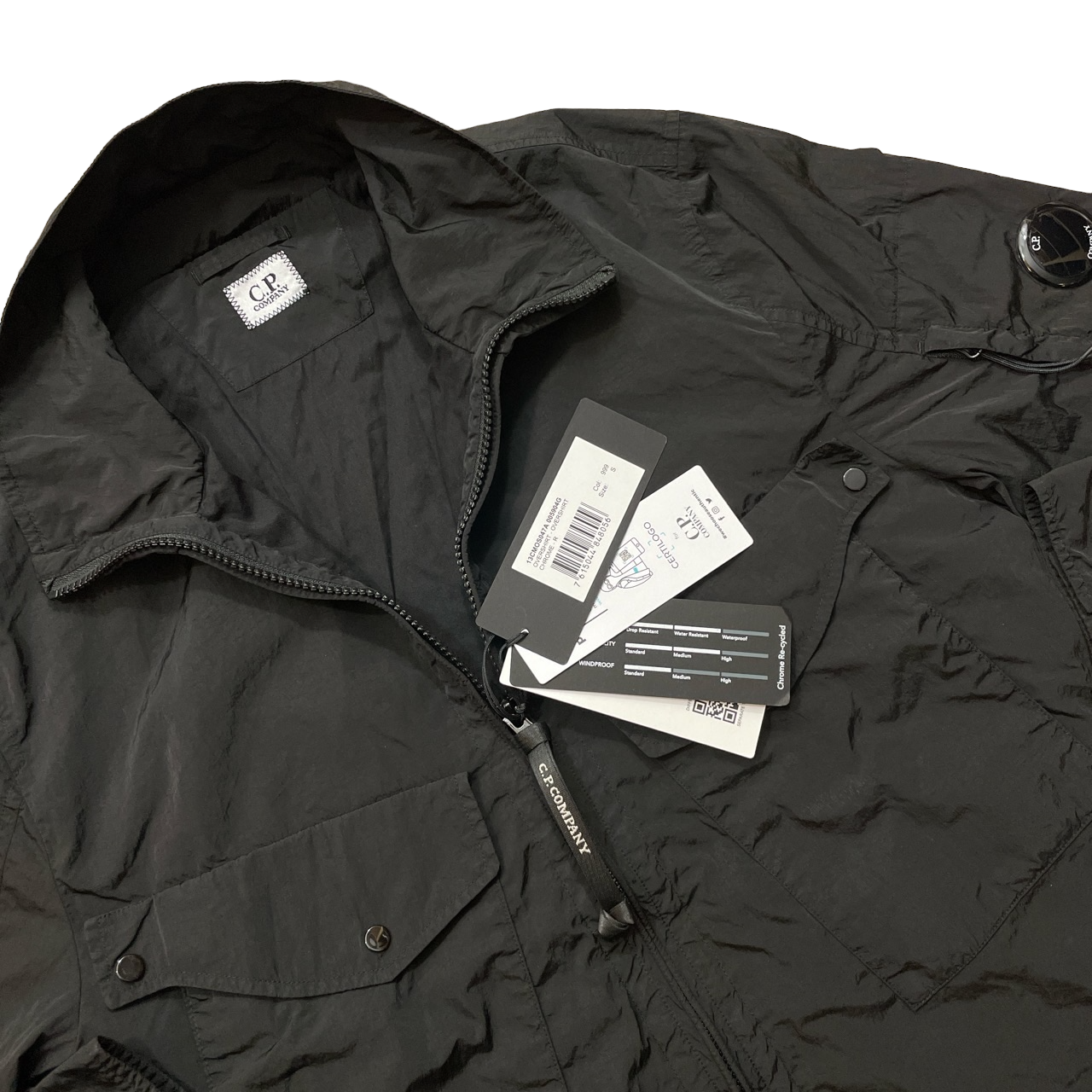 Cp company 2025 chrome overshirt black