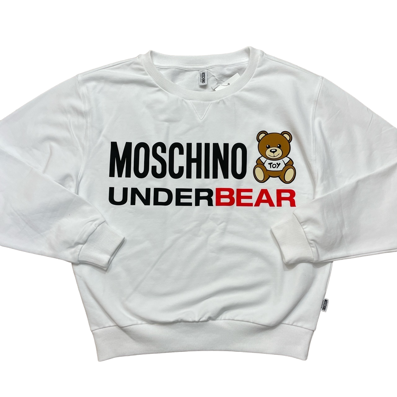 WOMENS MOSCHINO UNDERBEAR SWEATSHIRT - WHITE