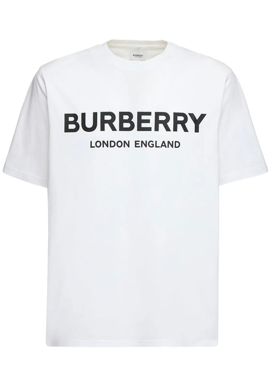 BURBERRY LONDON ENGLAND LETCHFORD LOGO TSHIRT - WHITE