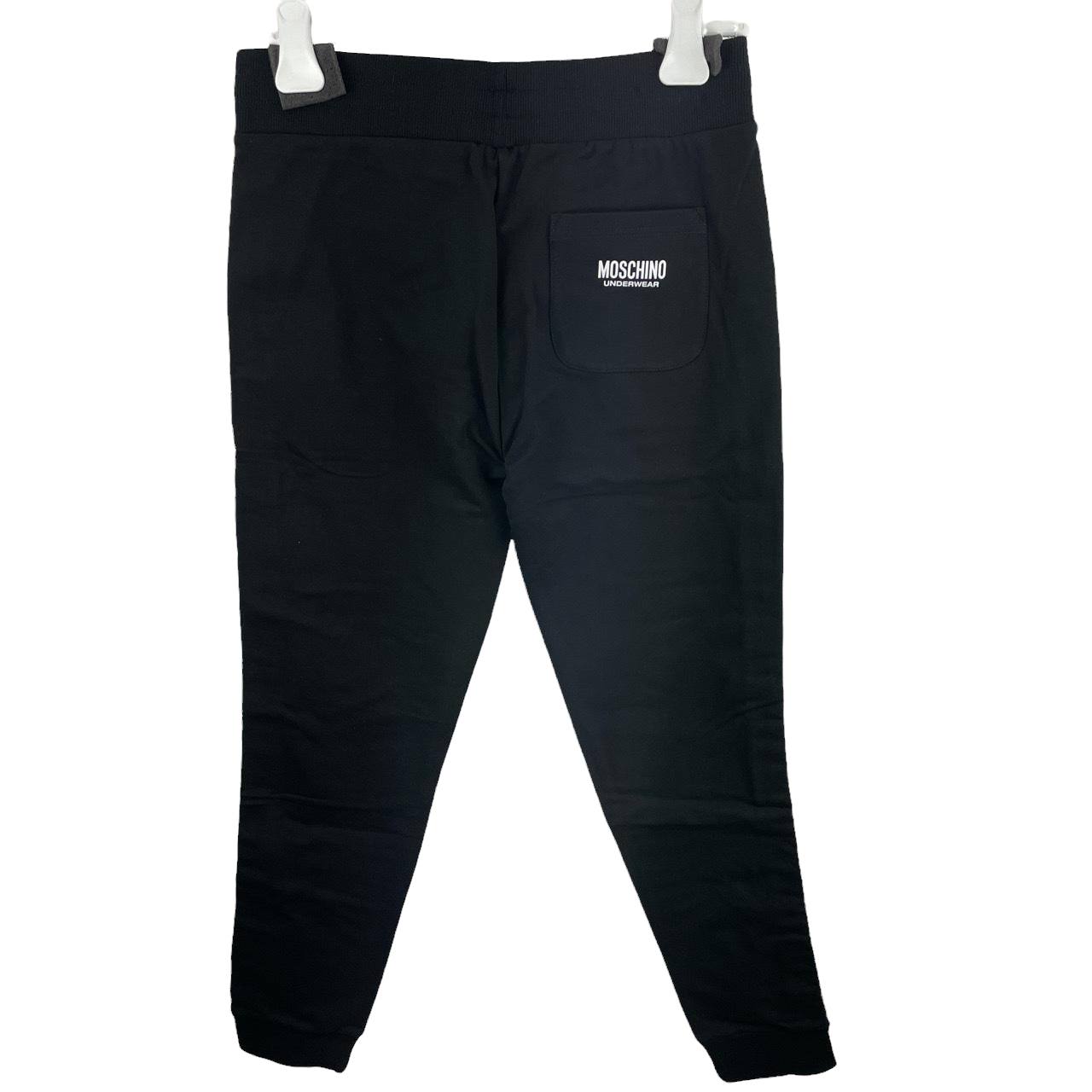 MOSCHINO TAPE TRACKSUIT JOGGING BOTTOMS - BLACK
